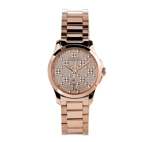 gucci g-timeless watch stainless steel rose gold|gucci g timeless 27mm.